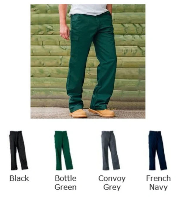 Russells 001M Polycot Twill Workwear Trousers